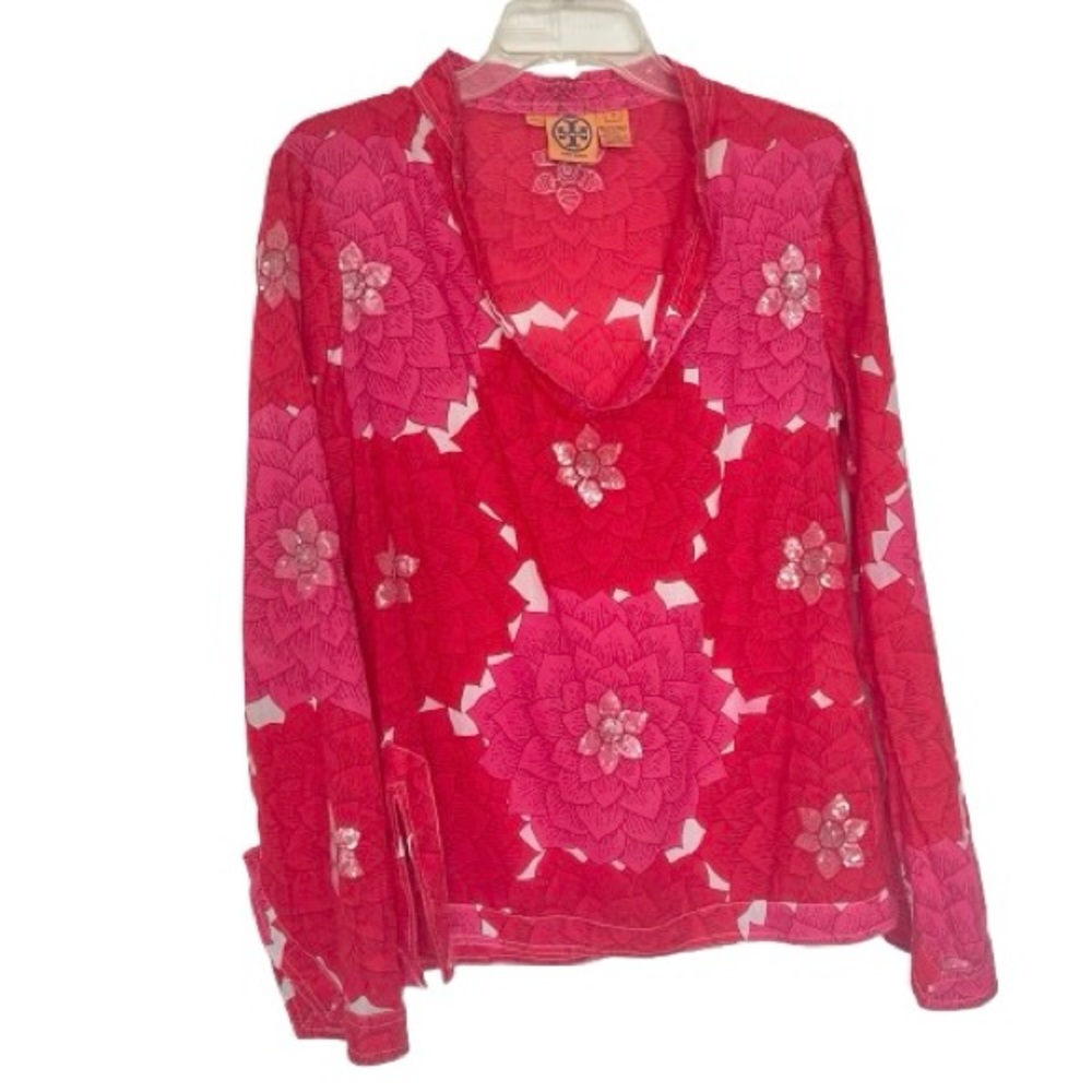 Tory Burch Sequin Stephanie Tunic Top